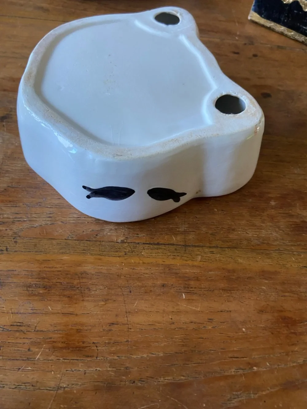 Vintage Ceramic Cat Face Pet/Trinket Dish